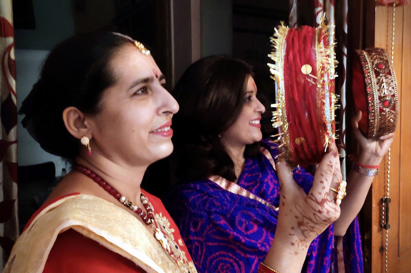 Moon seen on the evening of Karwa Chauth