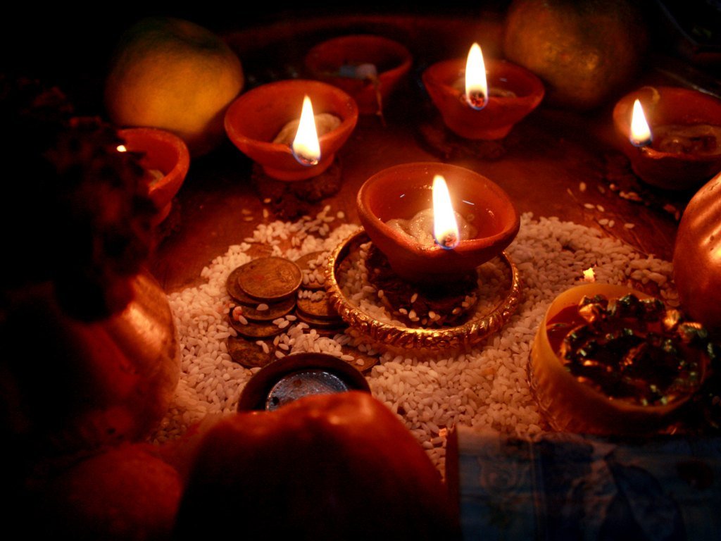 Diwali oil lamps