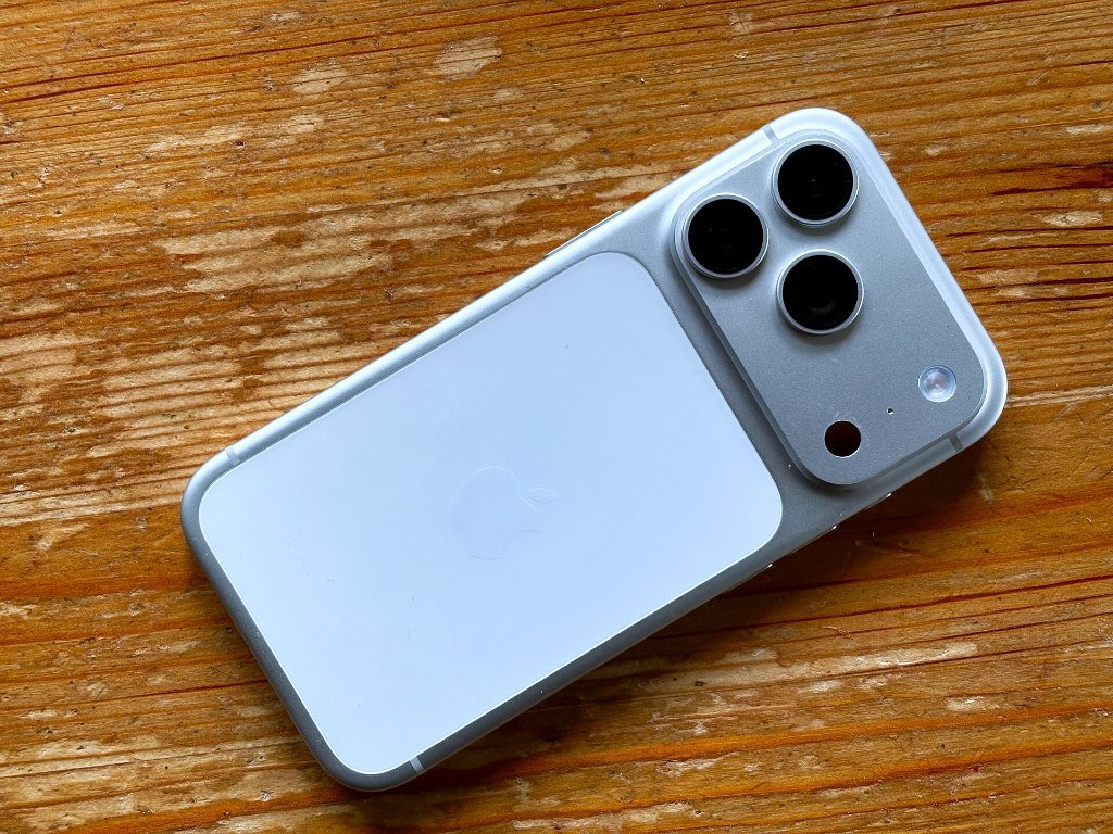 The back of an iPhone 17 Pro