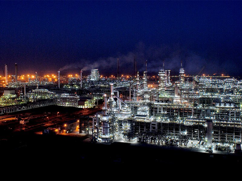 Reliance Industries' refinery complex at Jamnagar in Gujarat