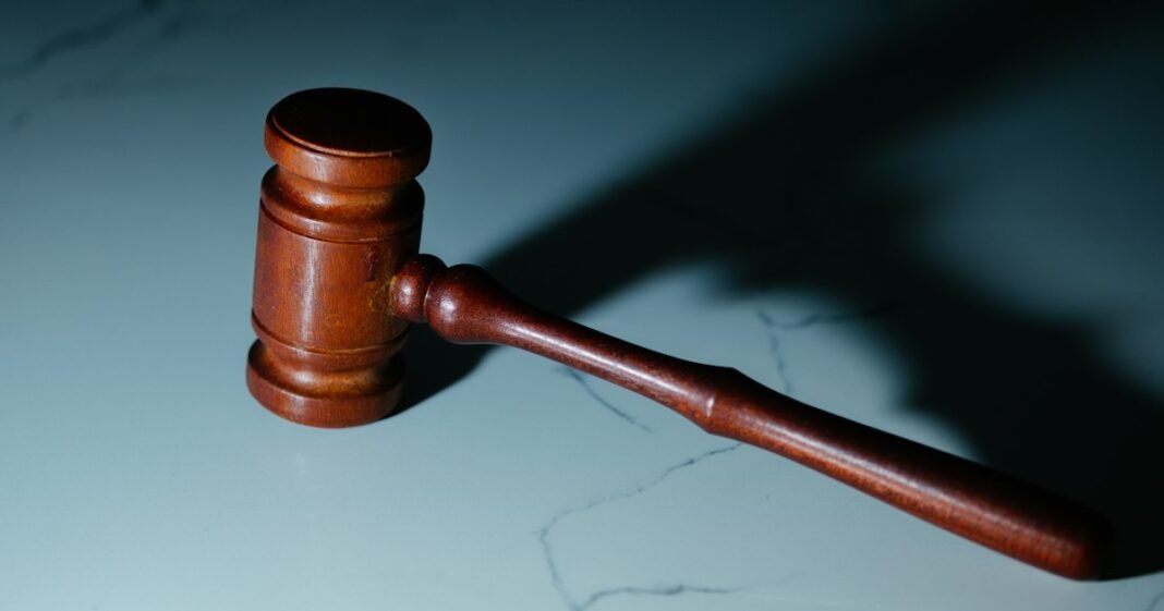 Judge gavel on a desk