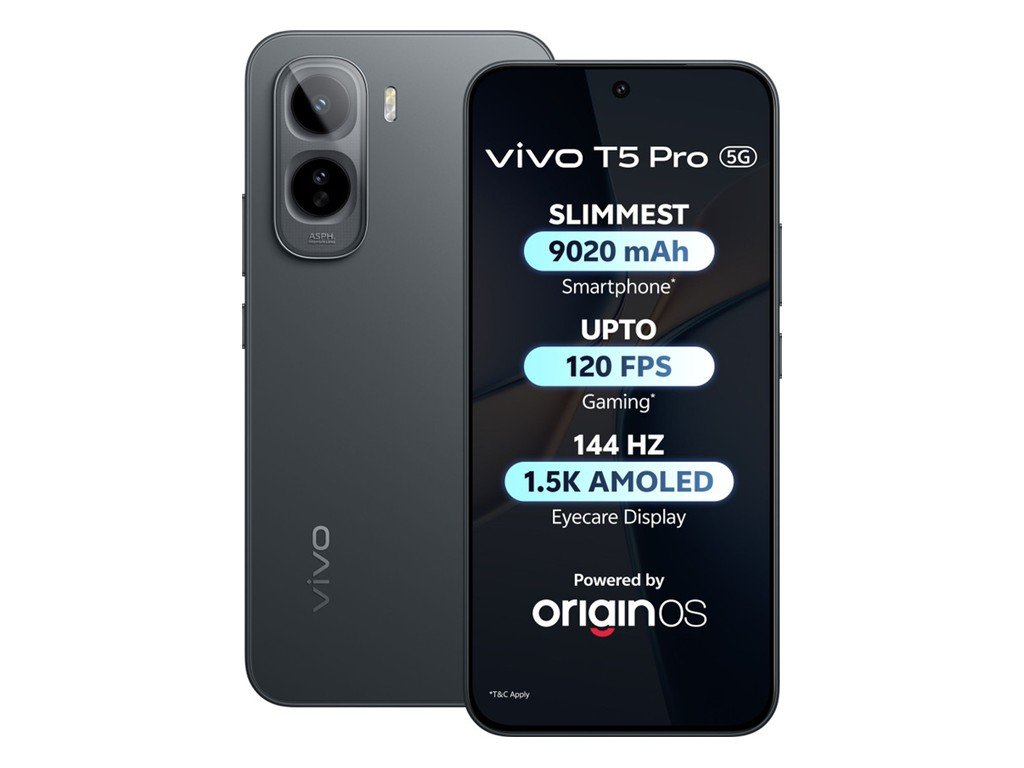 Vivo T5 Pro 5G in Cosmic Black